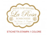 Etichette adesive per fioristi, fiorai e vivaisti (mm 49X36)  (cod.4G)